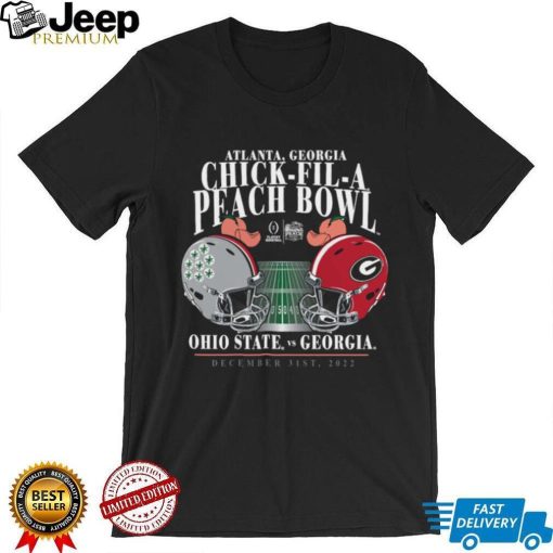 Ohio state buckeyes vs Georgia Bulldogs Atlanta Georgia chick fi la peach bowl 2022 t shirt