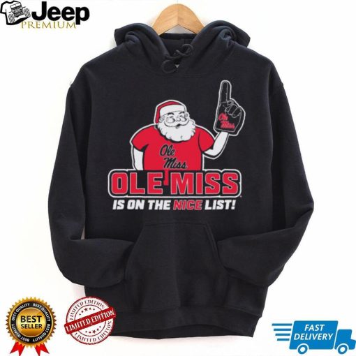 Ole Miss Rebels Santa’s Nice List Merry Christmas Shirt