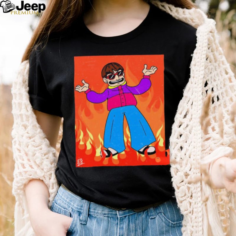 Oliver Tree In Flames Shirt