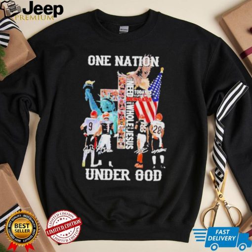 One Nation Under God Cincinnati Bengals 2022 Signature Shirt