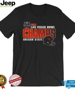 Oregon State Beavers Blue 84 2022 Las Vegas Bowl Champions T Shirt