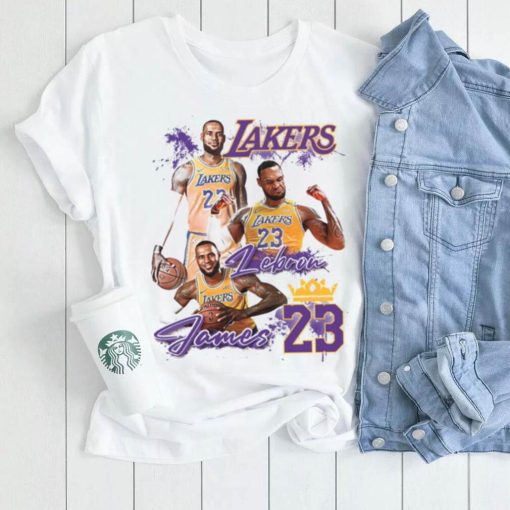 Lebron James T shirt, 23 Lakers Shirt, Los Angeles Lakers Shirt, NBA Team Lakers T Shirt