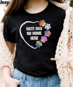 Peace LGBT paw hate has no home here shirt