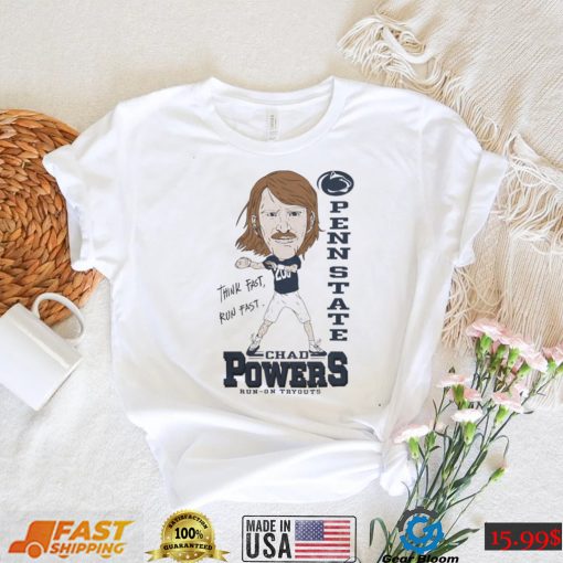 Penn State Bookstore Eli Manning Chad Powers Think Fast Run Fast T Shirt0