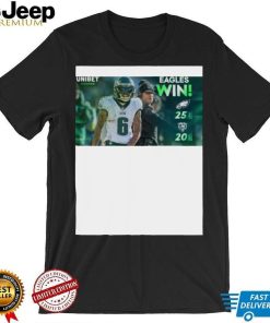 Philadelphia Eagles 25 20 Chicago Bears Nfl 2022 Matchup Final Score Shirt