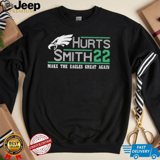 Philadelphia Eagles Jalen Hurts And DeVonta Smith 2022 Make The Eagles Great Again Shirt