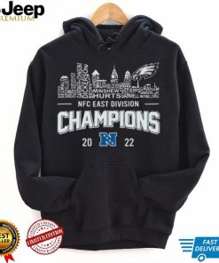 Philadelphia Eagles Player Names Skyline NFC East Division Champions 2022 Shirt