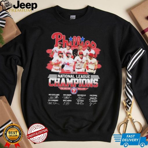 Phillies 2022 National League Champions Philadelphia Phillies Signatures Shirt