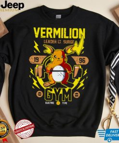 Pikachu vermilion gym leader lt surge 1996 gym shirt