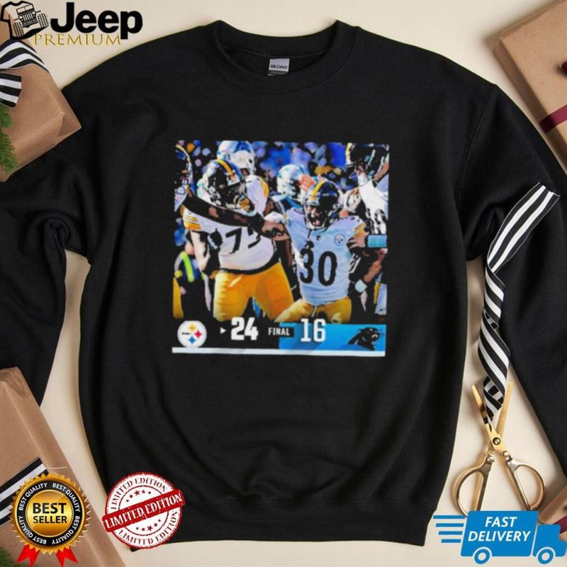 Pittsburgh Steelers 24 16 Panthers NFL 2022 Final Score Shirt