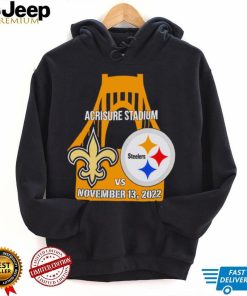 Pittsburgh Steelers vs New Orleans Saints Bridge Acrisure Stadium Game Day 2022 shirt