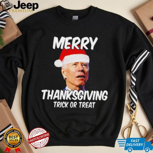 President Joe Biden Merry Thanksgiving trick or treat shirt