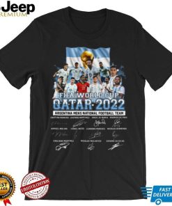 Proud Argentina 2022 National Team Signatures Gift For Agentina Fans T Shirt