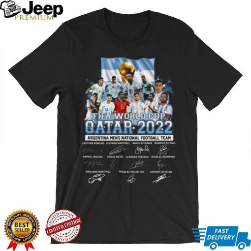 Proud Argentina 2022 National Team Signatures Gift For Agentina Fans T Shirt