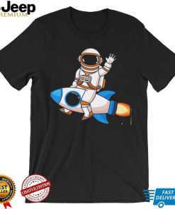 Psychedelic Astronaut Print Nasa T Shirt