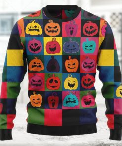 Pumpkin Ugly Christmas Sweater  All Over Print Sweatshirt  Ugly Sweater  Christmas Sweaters  Hoodie  Sweater