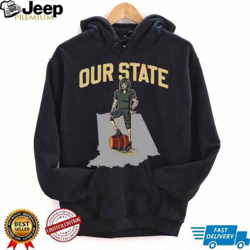 Purdue Boilermakers vs Indiana Hoosiers skeleton our State shirt