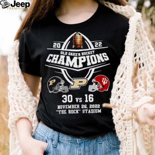 Purdue Boilermakers win indian 2022 Old Oaken Bucket champions shirt