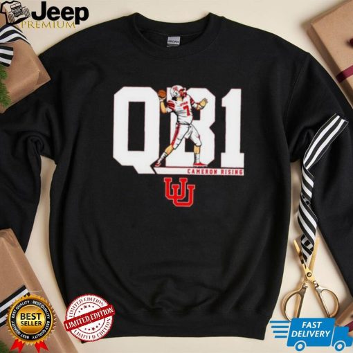 QB1 Cameron Rising Utah Utes Football Shirt