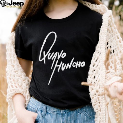 Quavo Huncho Merchandise White Text Shirt