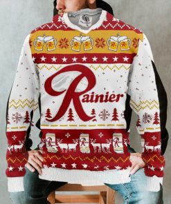 Rainier Beer Ugly Christmas Sweater, Xmas Sweatshirt