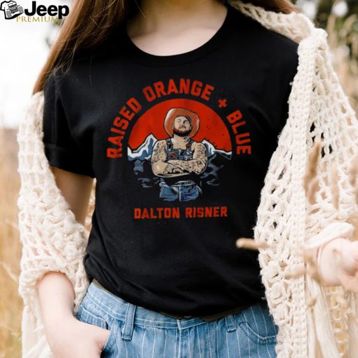 Raised Orange Blue Dalton Risner For Denver Broncos Fans Shirt