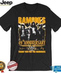 Ramones 49 Years Of 1974 – 2023 Thank You For The Memories T Shirt