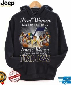 Real Women Love Basketball Smart Women Love The Utah Jazz Signatures shirt