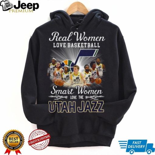 Real Women Love Basketball Smart Women Love The Utah Jazz Signatures shirt