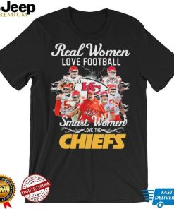 Real Women Love Football Smart Women Love The Chiefs Team 2022 Signatures Shirt