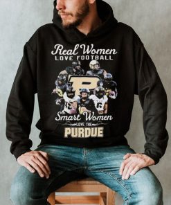 Real Women Love Football Team Sport Smart Women Love The Purdue Shirt