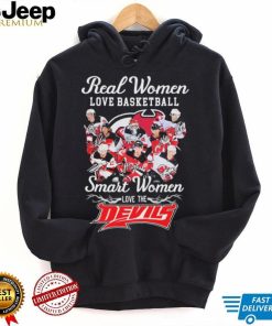 Real Women Love Hockey Smart Women Love The New Jersey Devils Signatures Shirt