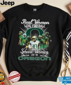 Real Women love football smart Women love the Oregon Ducks football logo shirt