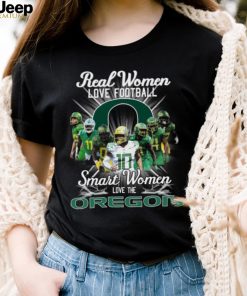 Real Women love football smart Women love the Oregon Ducks football logo shirt