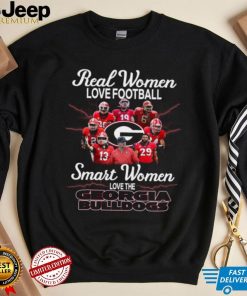 Real women love Football smart women love the Georgia Bulldogs new design logo shirt