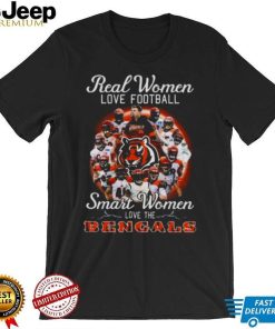 Real women love baseball smart women love the Cincinnati Bengals signatures 2022 shirt