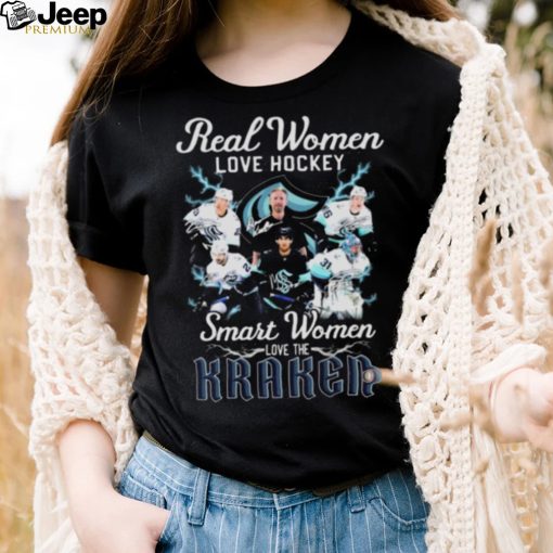 Real women love baseball smart women love the Seattle Kraken signatures 2022 shirt