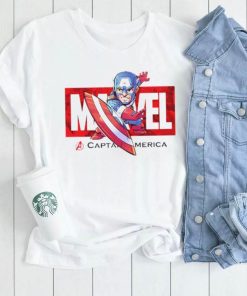 Red Captain America T Shirt Kids