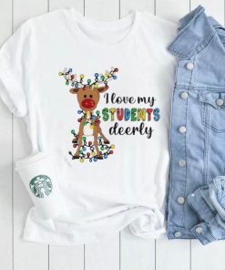 Reindeer I Love My Students Deerly Shirt