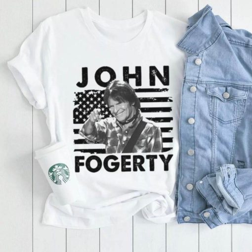 Retro American Flag John Fogerty Music Gift Shirt