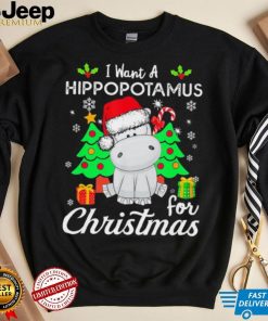 Retro I Want A Hippopotamus For Christmas Xmas Hippo Pajama T Shirt