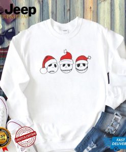 Retro Nightmare Before Christmas Santa Jack Skellington Emotion Shirt