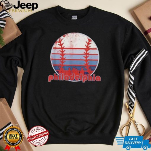 Retro Vintage Philly Baseball Skyline Cool Philadelphia 2022 Shirt