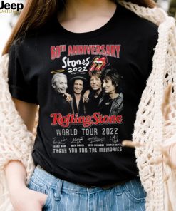 Rolling Stone World Tour 2022 60th Anniversary Thank You For The Memories T Shirt