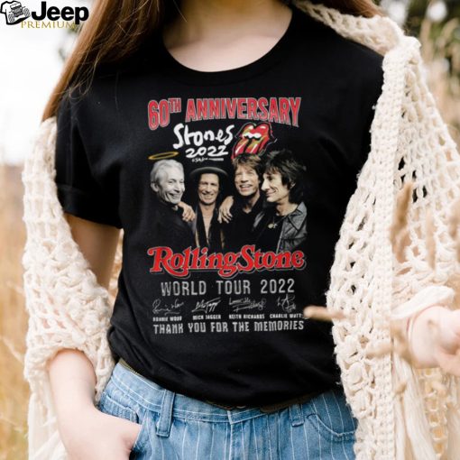 Rolling Stone World Tour 2022 60th Anniversary Thank You For The Memories T Shirt