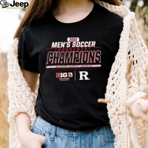 Rutgers Scarlet Knights 2022 Big Ten Men’s Soccer Conference Tournament Champions Locker Room T Shirt