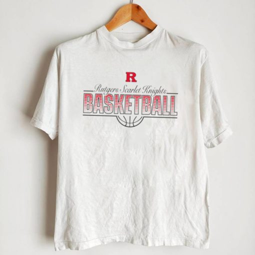 Rutgers Scarlet Knights basketball skyhook logo 2022 shirt