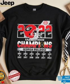 SEC East Division 2022 Champions Georgia Bulldogs Shirt