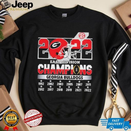 SEC East Division 2022 Champions Georgia Bulldogs Shirt