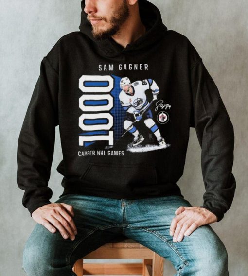 Sam Gagner Winnipeg Jets 1,000 Career Games T Shirt